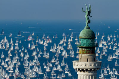 View of barcolana  world record regatta