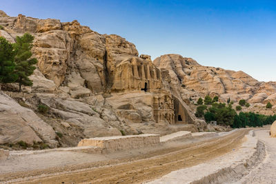 Rock formations in desert