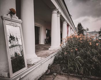 Entrance of abandoned building