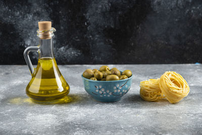 Close-up of fruits on table