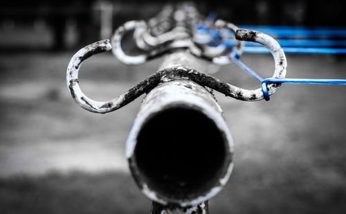 Close-up of metal chain