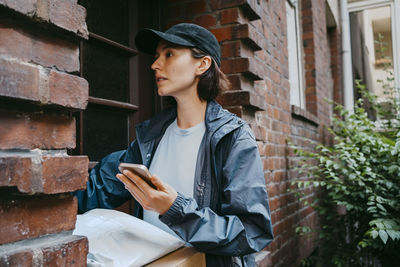 Young man using mobile phone