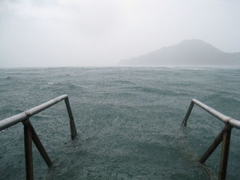 Pier on sea