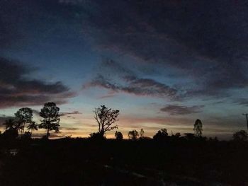 Scenic view of dramatic sky during sunset