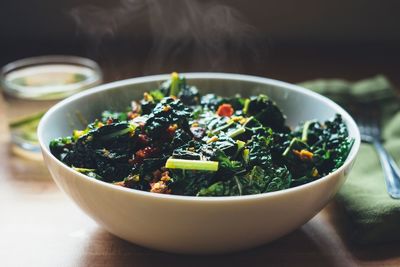 Close-up of salad in bowl