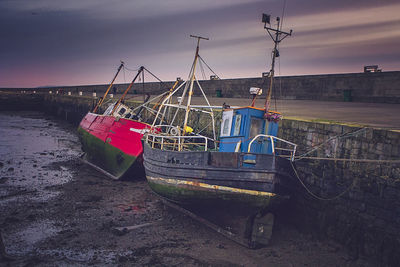 Boats in river