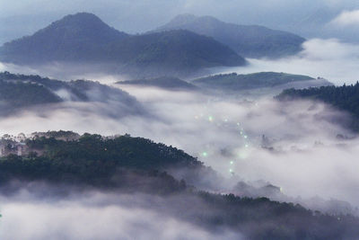 Close-up of mountain against sky