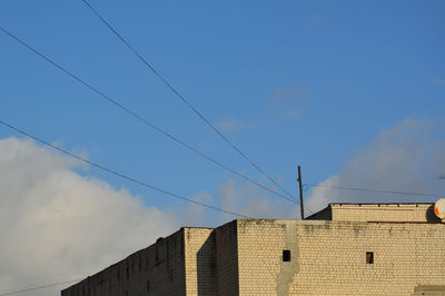 Low angle view of building against sky