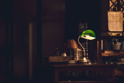 Close-up of kitchen at home