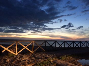 Scenic view of dramatic sky during sunset