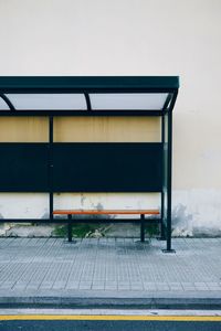 Bench in the city bilbao spain