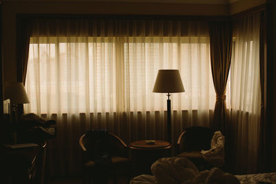 Table and chairs at home