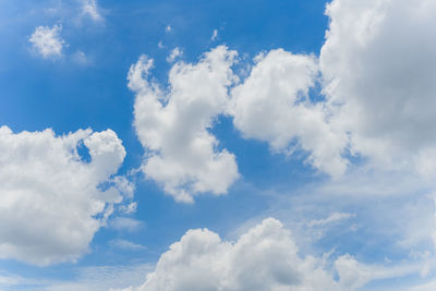 Low angle view of clouds in sky