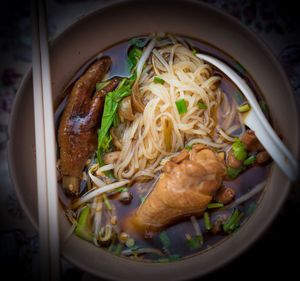 Close-up of food in plate