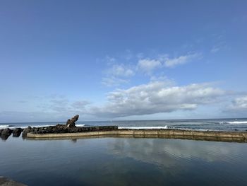 Scenic view of sea against sky