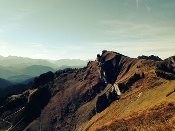 Scenic view of mountains