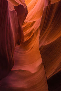 Low angle view of rock formation