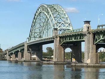 View of bridge over river