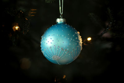 Close-up of christmas bauble