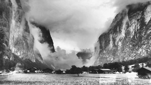 Scenic view of river against sky