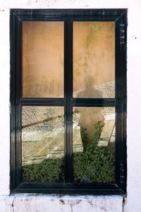 Close-up of window on house