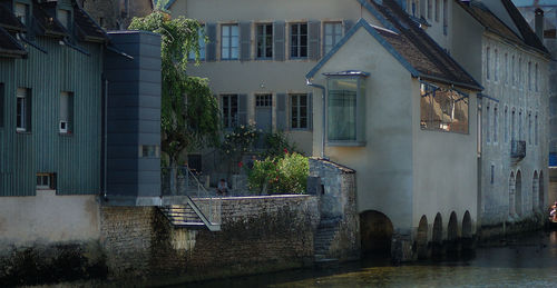 Residential buildings in city