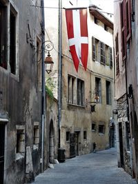 Street amidst buildings in town