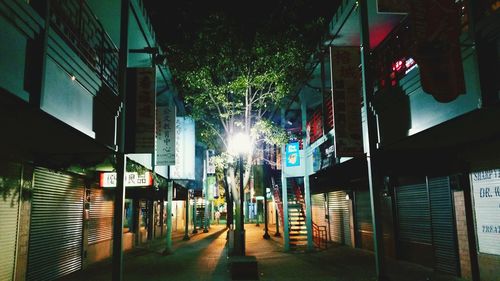 Street lights in city