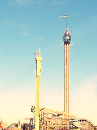 Low angle view of eiffel tower