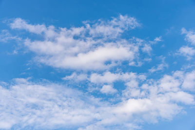 Low angle view of clouds in sky