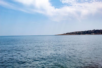 The coast of brucoli seen from the sea