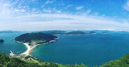 Scenic view of sea against sky