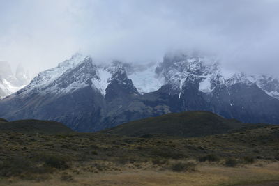 Torres del paine in patagonia , chile