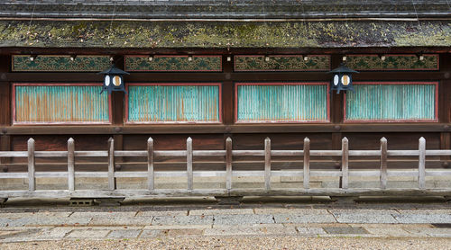 Window on wall of building