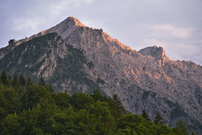 Scenic view of rocky mountains against sky