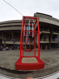 Low angle view of building against sky