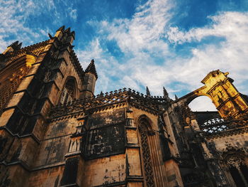 Low angle view of historical building against sky