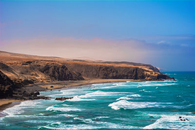 Scenic view of sea against sky