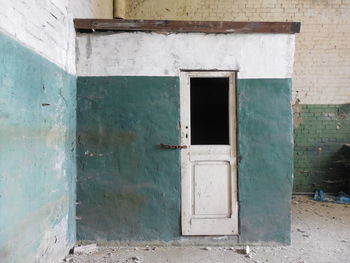 Interior of abandoned building