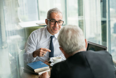 Portrait of mature man in eyeglasses