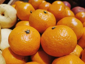 High angle view of fruits for sale