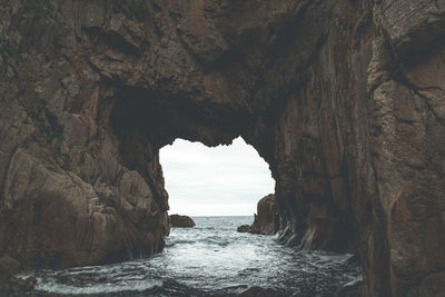 Rock formations in cave