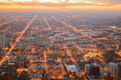 Aerial view of cityscape