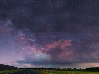 Scenic view of sky over field