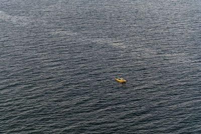 High angle view of sea