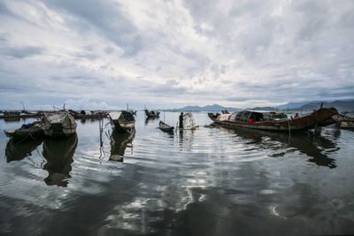 Panoramic view of sea against sky