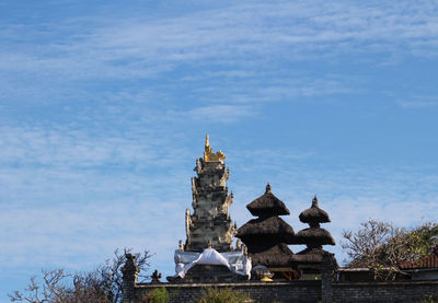 Temple building against sky