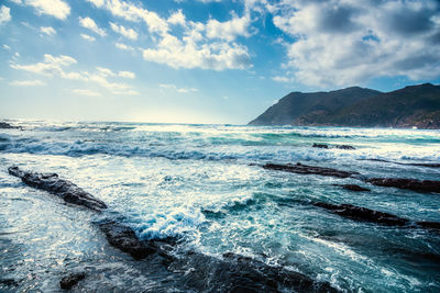 Scenic view of sea against sky