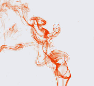 Close-up of painting on white background