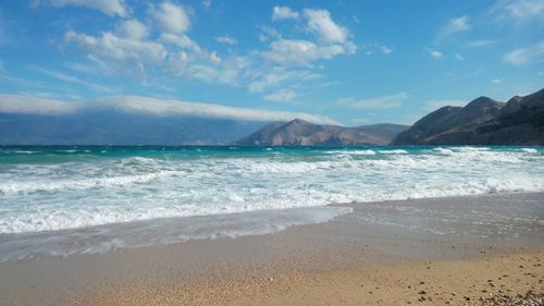 Scenic view of sea against sky